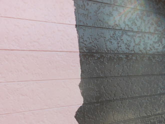 千葉県袖ケ浦市　外壁塗装　中塗り　ファインSi